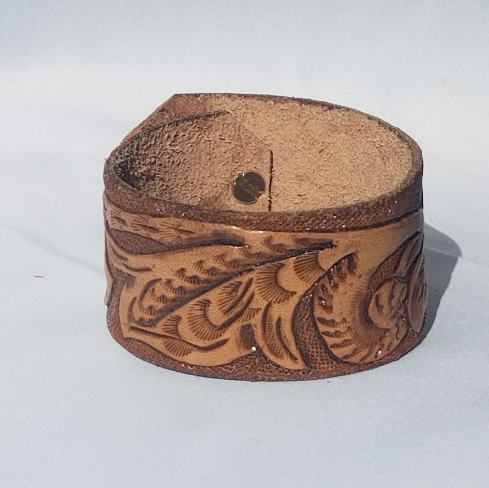Leather cuff bracelets